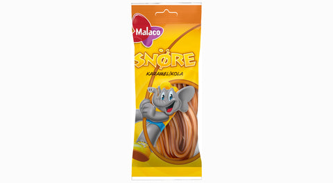 Malaco Snöre Karamel/Caramel Licorice 92g